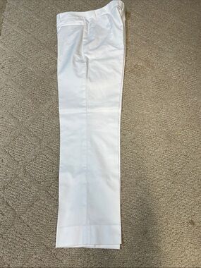 Brooks Brothers 346 Natalie Fit White Dress Pants Women’s Size 8 Flat Front